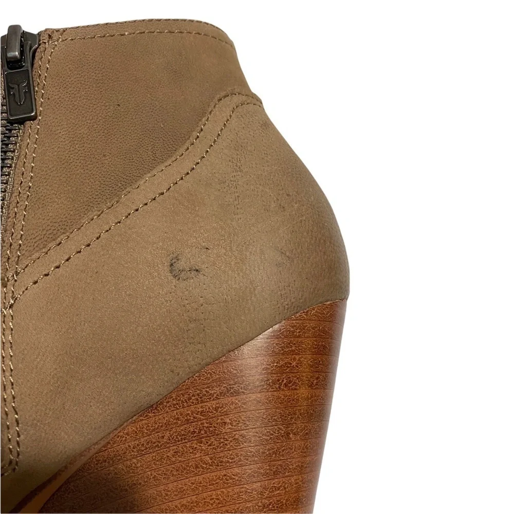 Frye Reina Western Style Bootie Sz 9.5 Ash